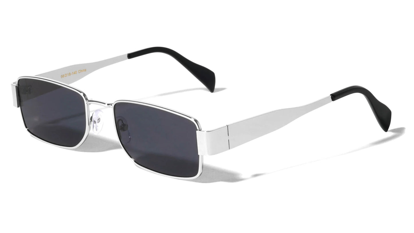 Metal Rectangle Frame Sunglasses m10975