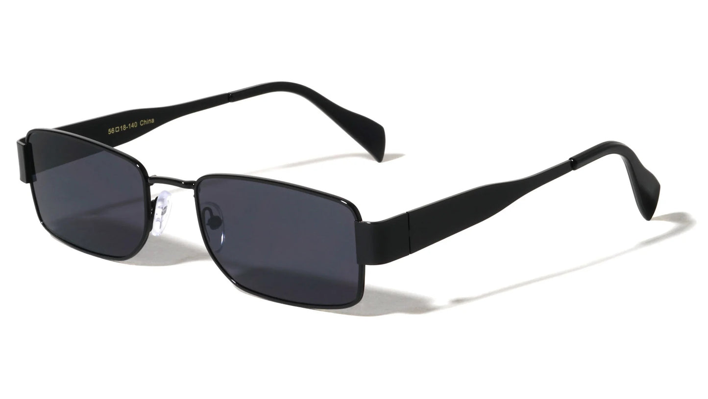 Metal Rectangle Frame Sunglasses m10975