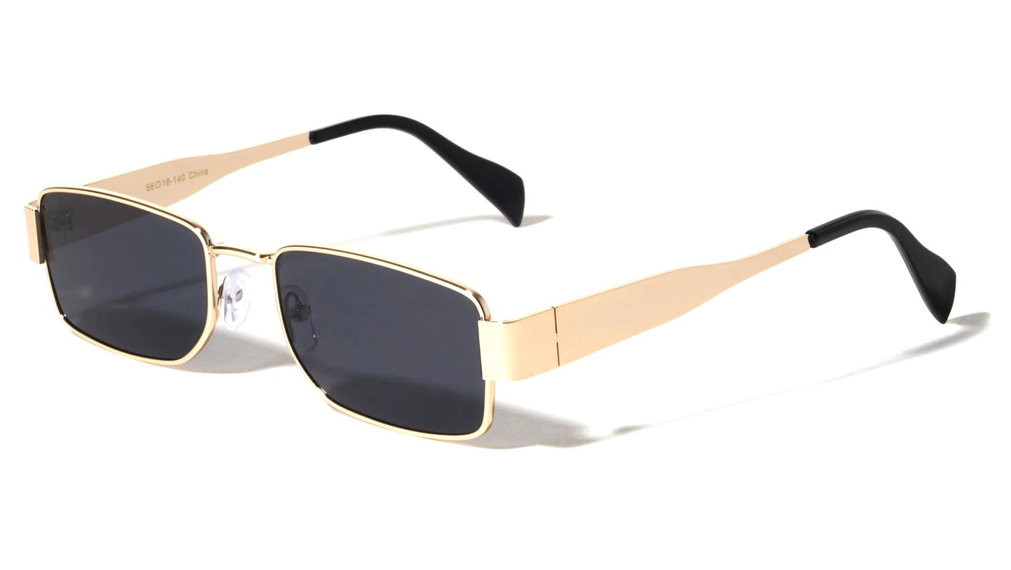 Metal Rectangle Frame Sunglasses m10975
