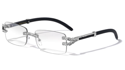 Metallic Clear Rhinestone m4039-clr-rh