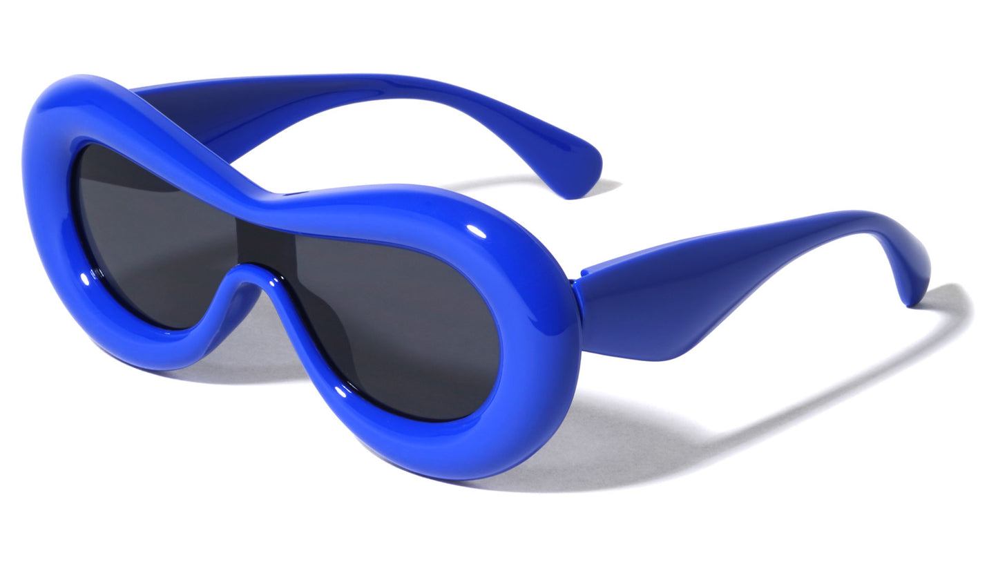 Fashion Inflated Shield Sunglasses p1023