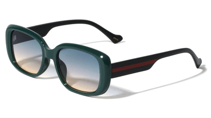 Duo-Tone Color Line Temple Sunglasses p1036