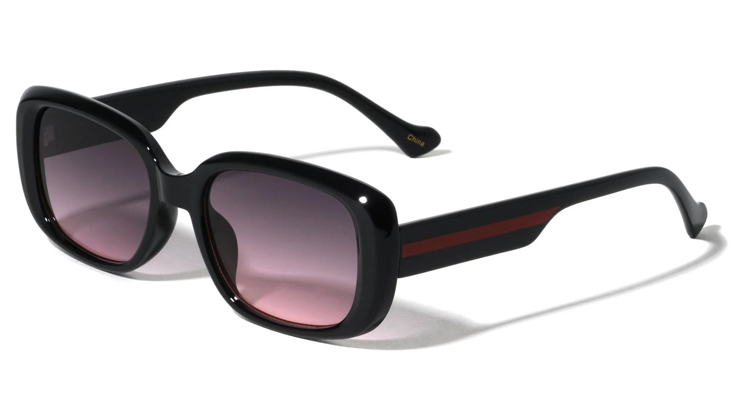 Duo-Tone Color Line Temple Sunglasses p1036