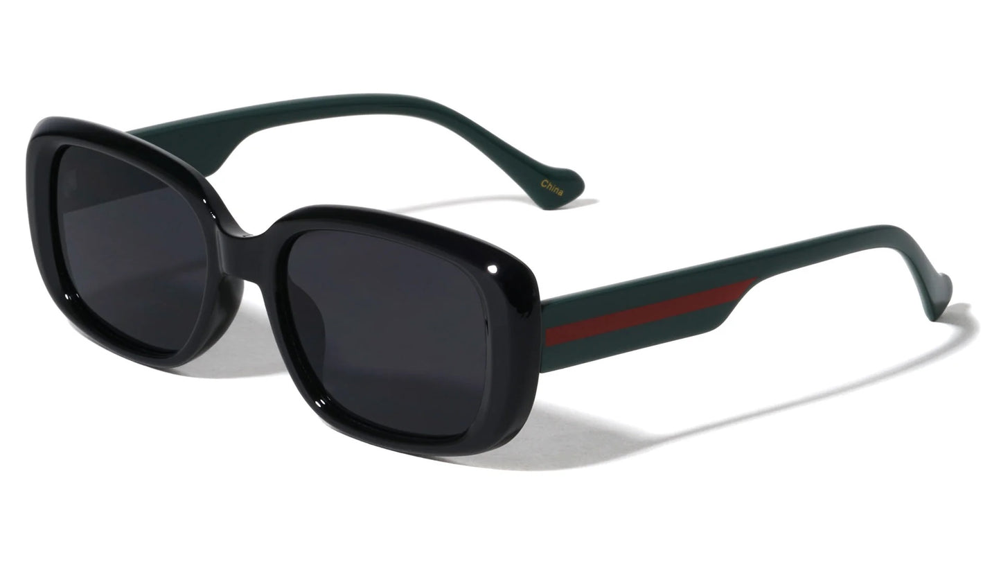 Duo-Tone Color Line Temple Sunglasses p1036