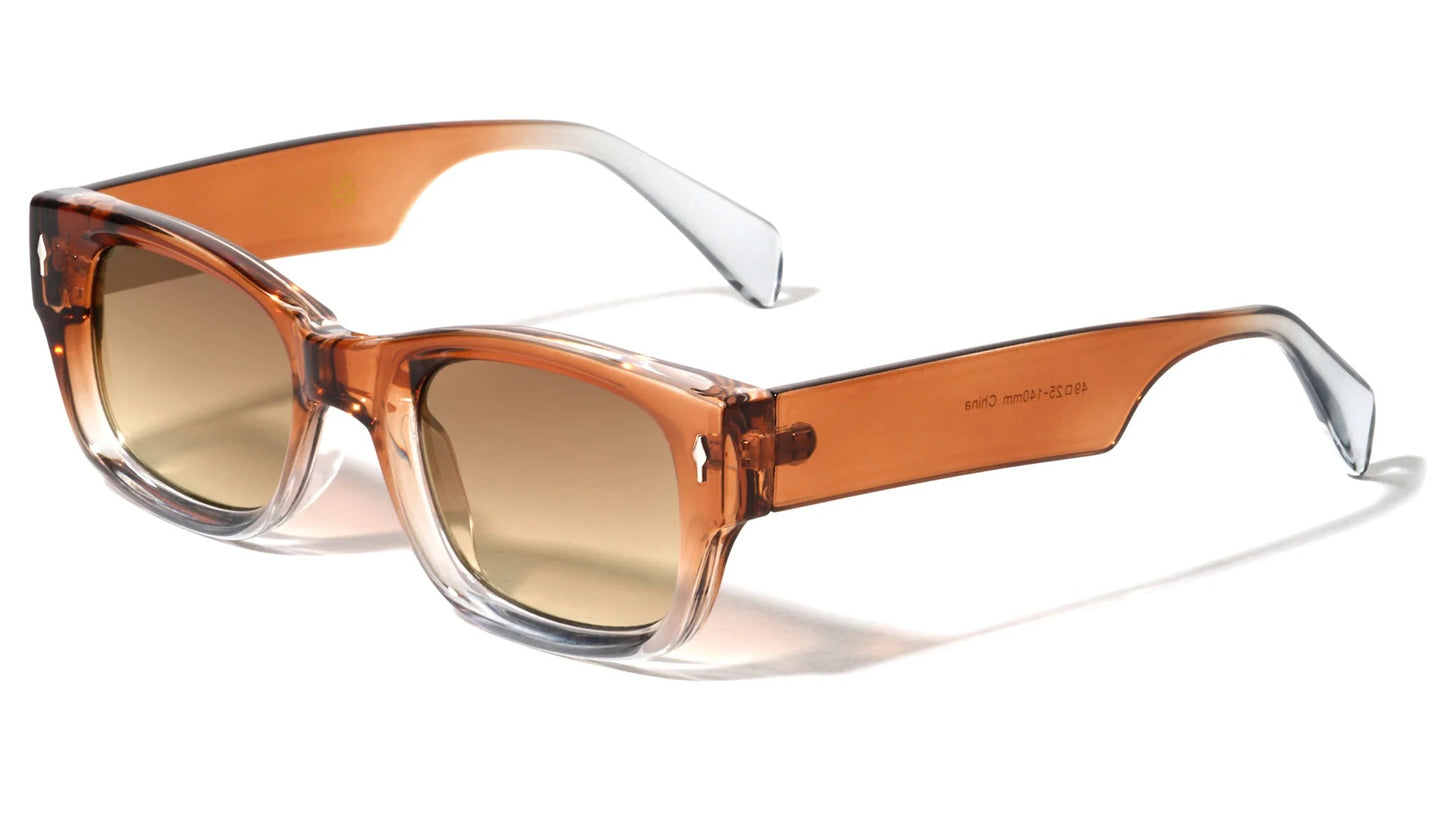 Crystal Color Square Frame Sunglasses p1055