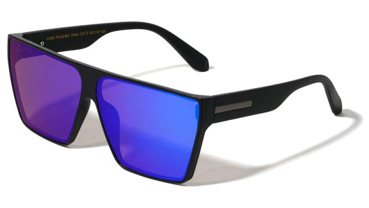 Color Mirror Lens Square Sunglasses p1067