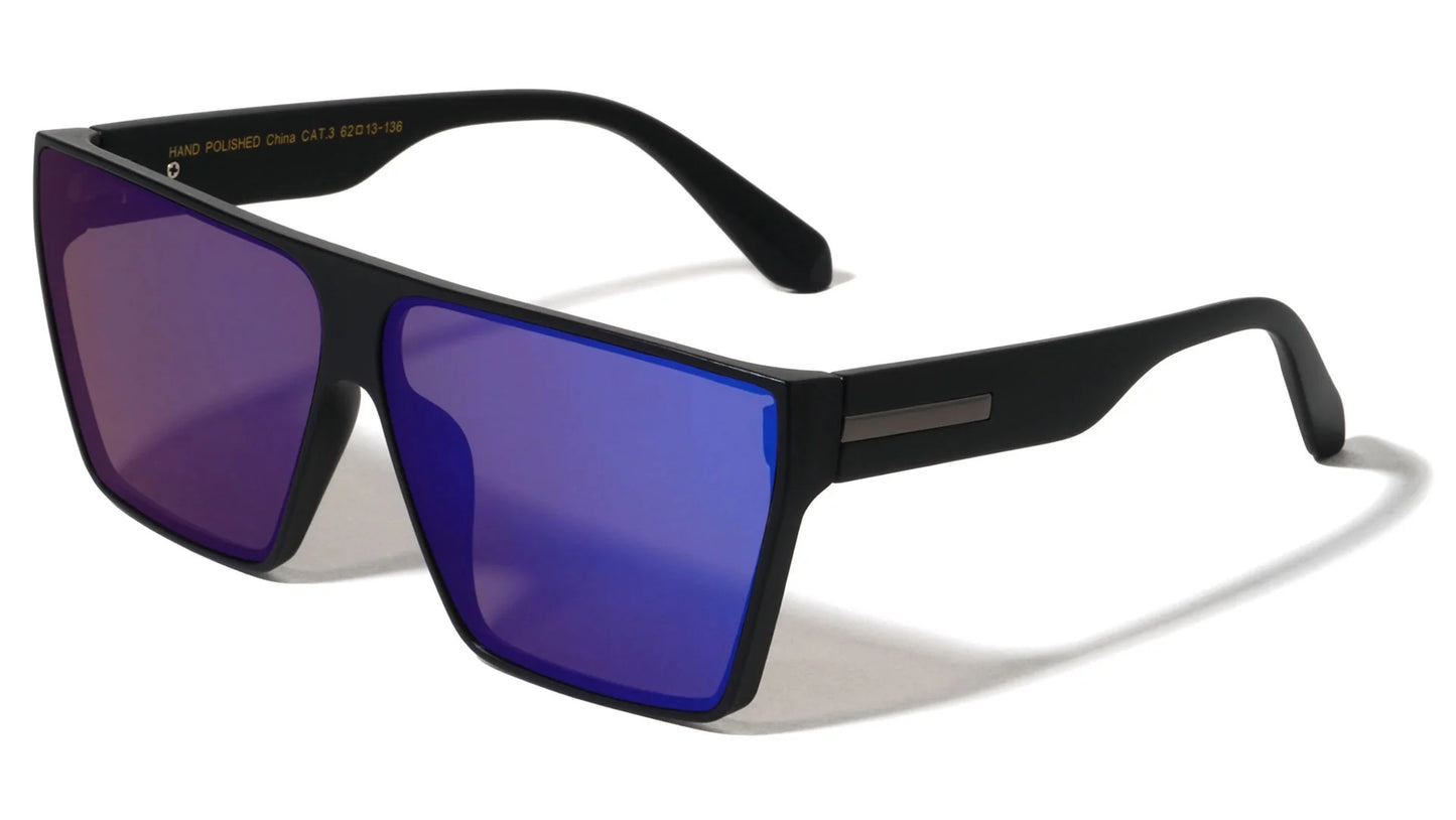 Color Mirror Lens Square Sunglasses p1067