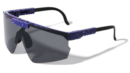 Rimless Flip-Up Shield Sunglasses p30605