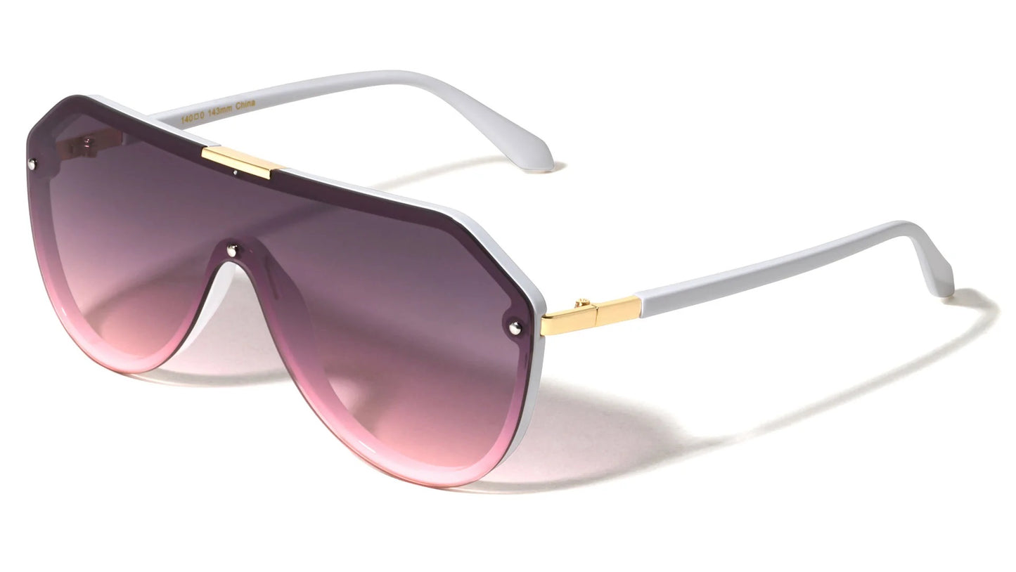 One Piece Shield Aviator Sunglasses p30671