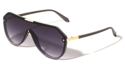 One Piece Shield Aviator Sunglasses p30671