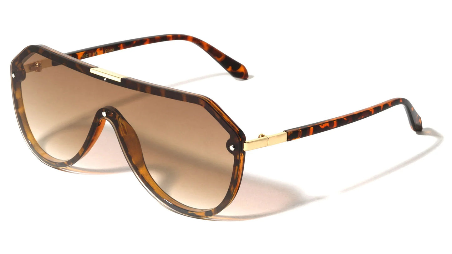 One Piece Shield Aviator Sunglasses p30671