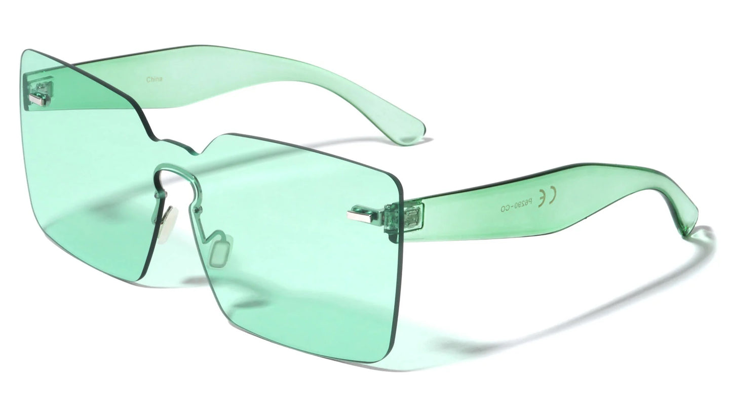 Rimless Crystal Color Sunglasses p6290-co