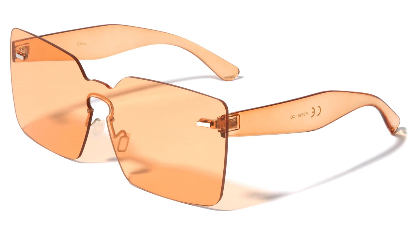 Rimless Crystal Color Sunglasses p6290-co