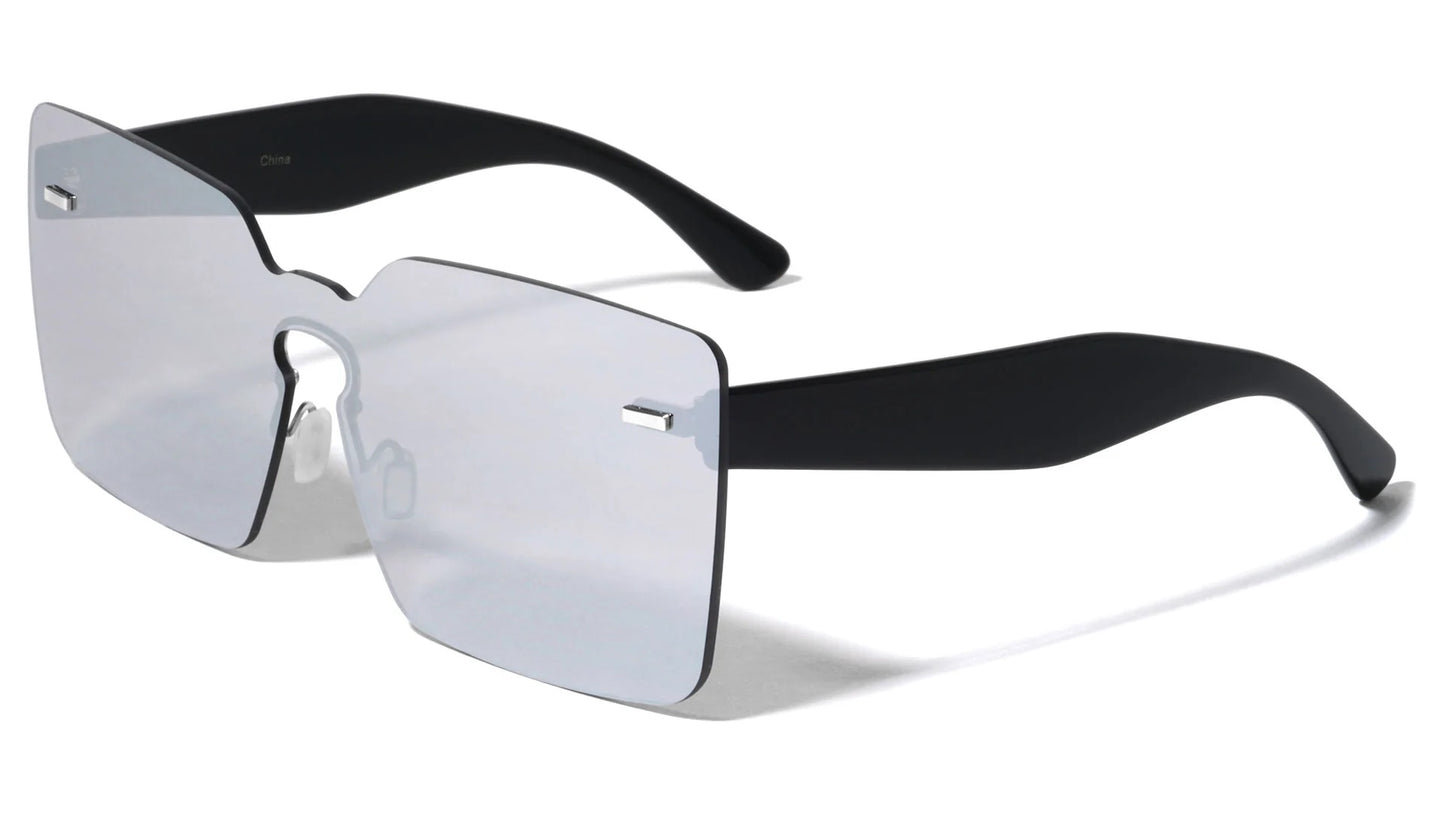 Rimless Color Mirror Sunglasses p6309-cm
