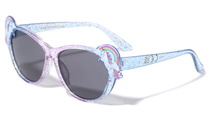 Kids Unicorn Glitter Crystal Cat Eye k903