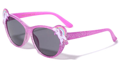 Kids Unicorn Glitter Crystal Cat Eye k903