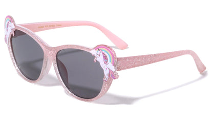 Kids Unicorn Glitter Crystal Cat Eye k903