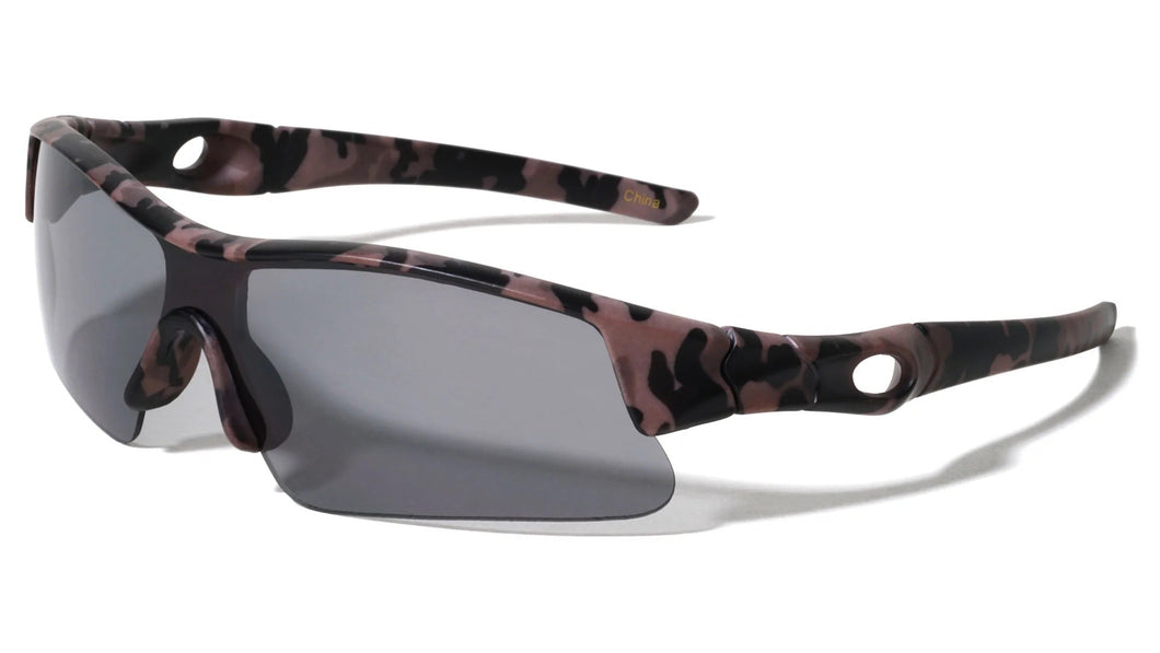 Kids Semi Rimless One Piece Shield k916-camo