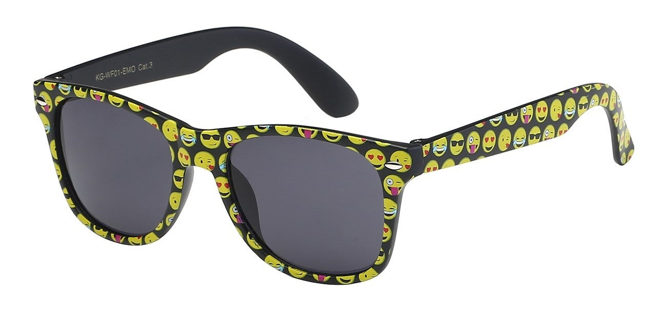 Kids Wayfarer Emoji Sunglasses kg-wf01-emo