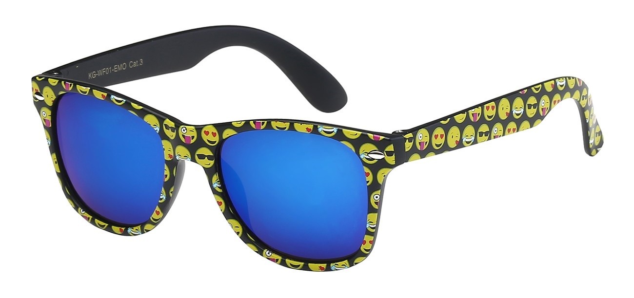 Kids Wayfarer Emoji Sunglasses kg-wf01-emo