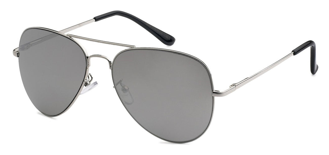 Silver Mirror Aviator Sunglasses af107-slm