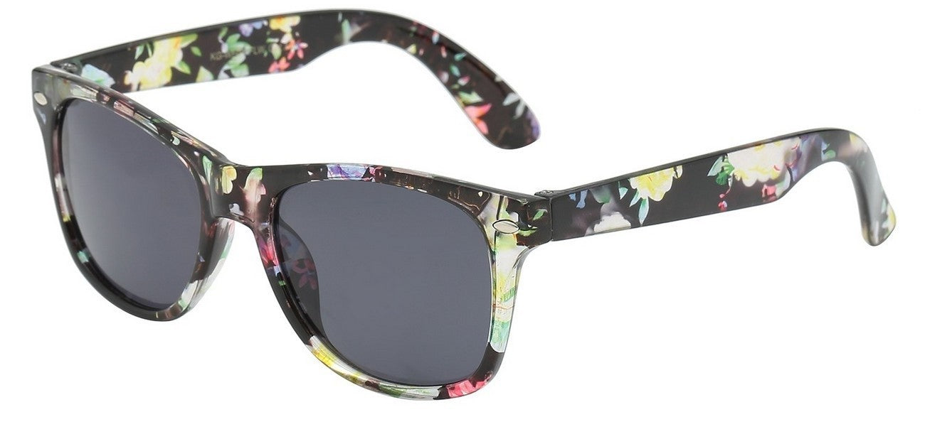 Kids Wayfarer Floral Print kg-wf01-flw