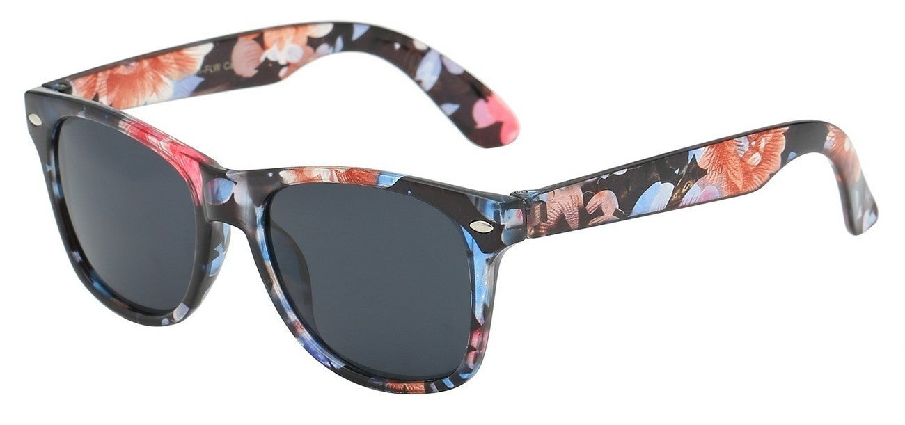 Kids Wayfarer Floral Print kg-wf01-flw