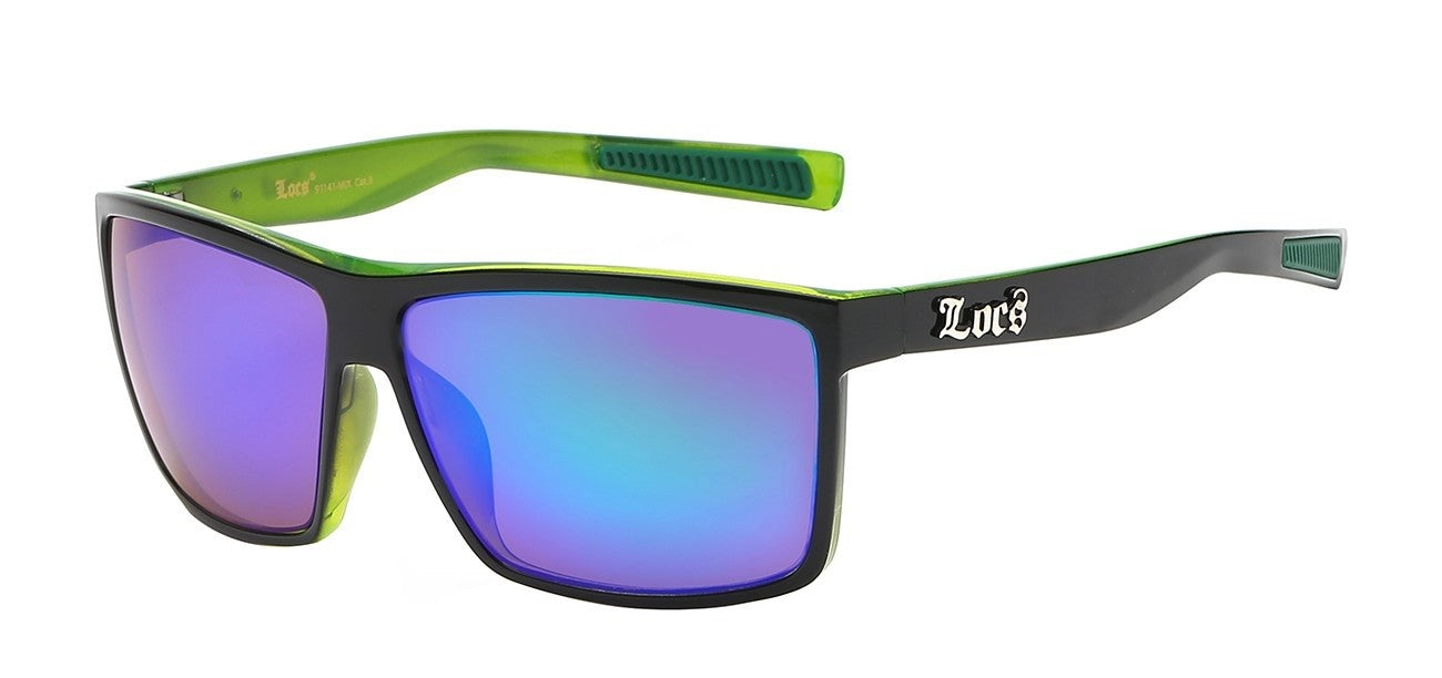 Locs Casual Square Sunglasses loc91141-mix