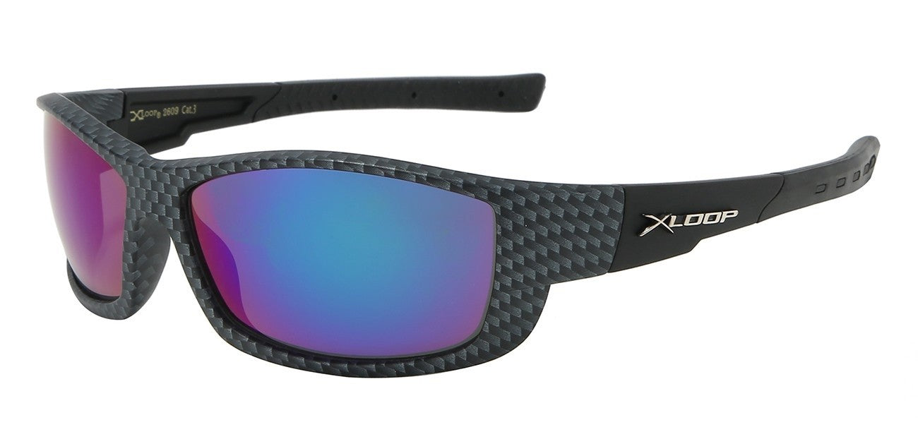 Xloop Carbon Fiber Print Sunglasses x2609