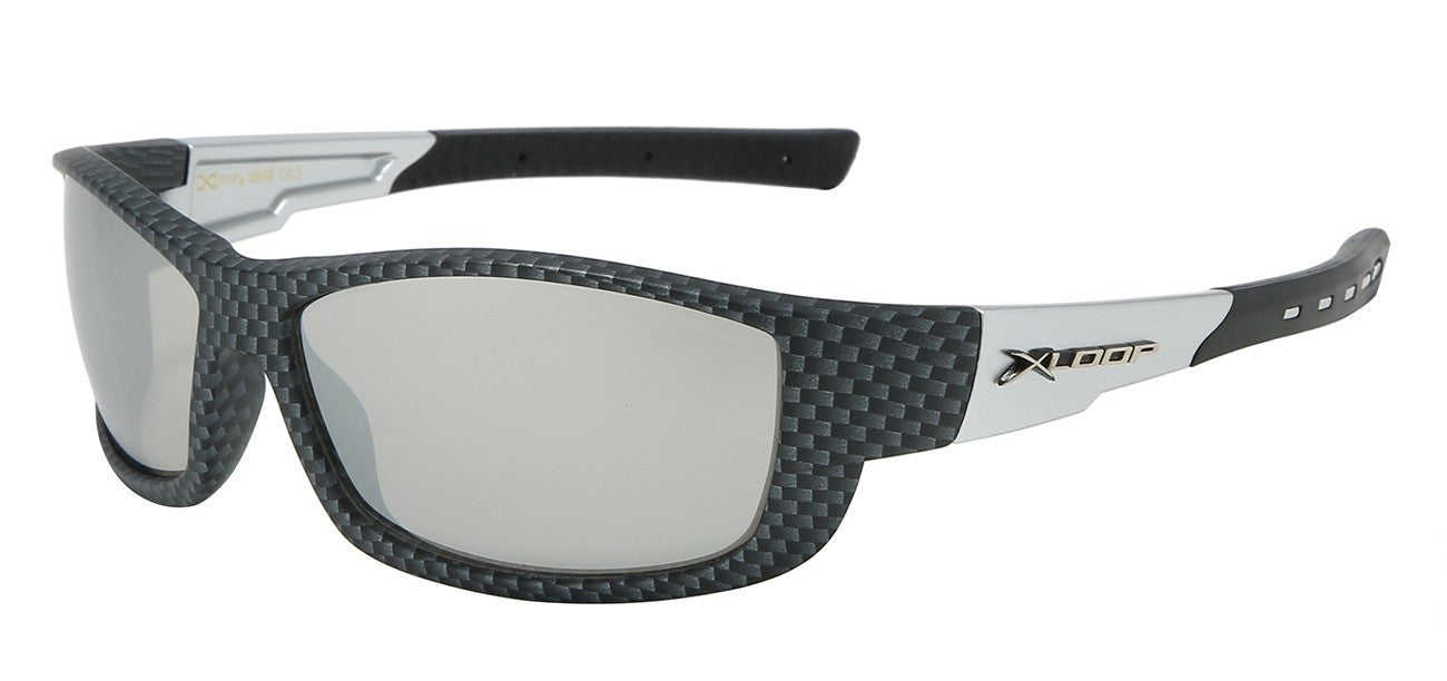 Xloop Carbon Fiber Print Sunglasses x2609