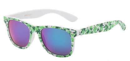 Cannabis Leaf Printed Frame Shades wf01-mj2