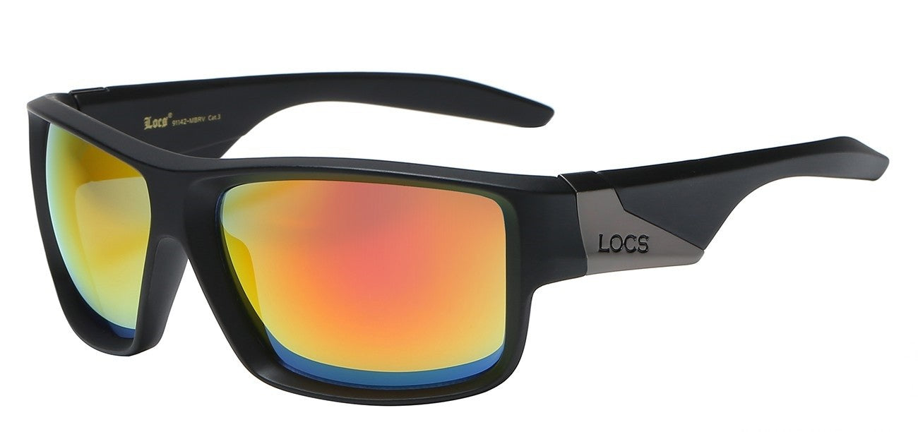 Locs Mirrored Lens Shades loc91142-mbrv