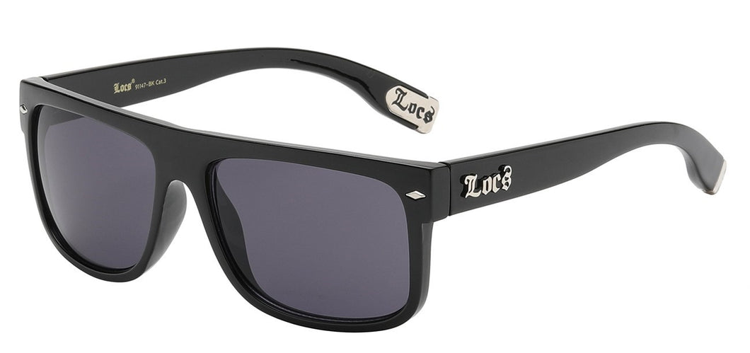 Locs Street Retro Black Shades loc91147-bk