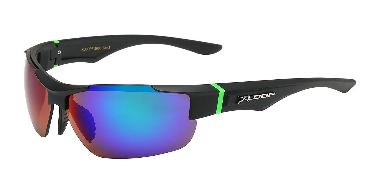 Xloop Semi-Rimless Square Wrap Shades x2630