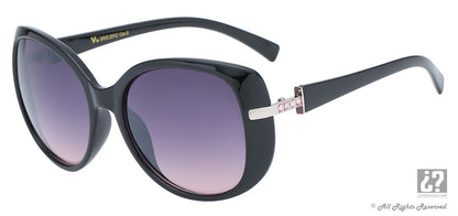 Rhinestone Decorated Hinge Shades rs2012
