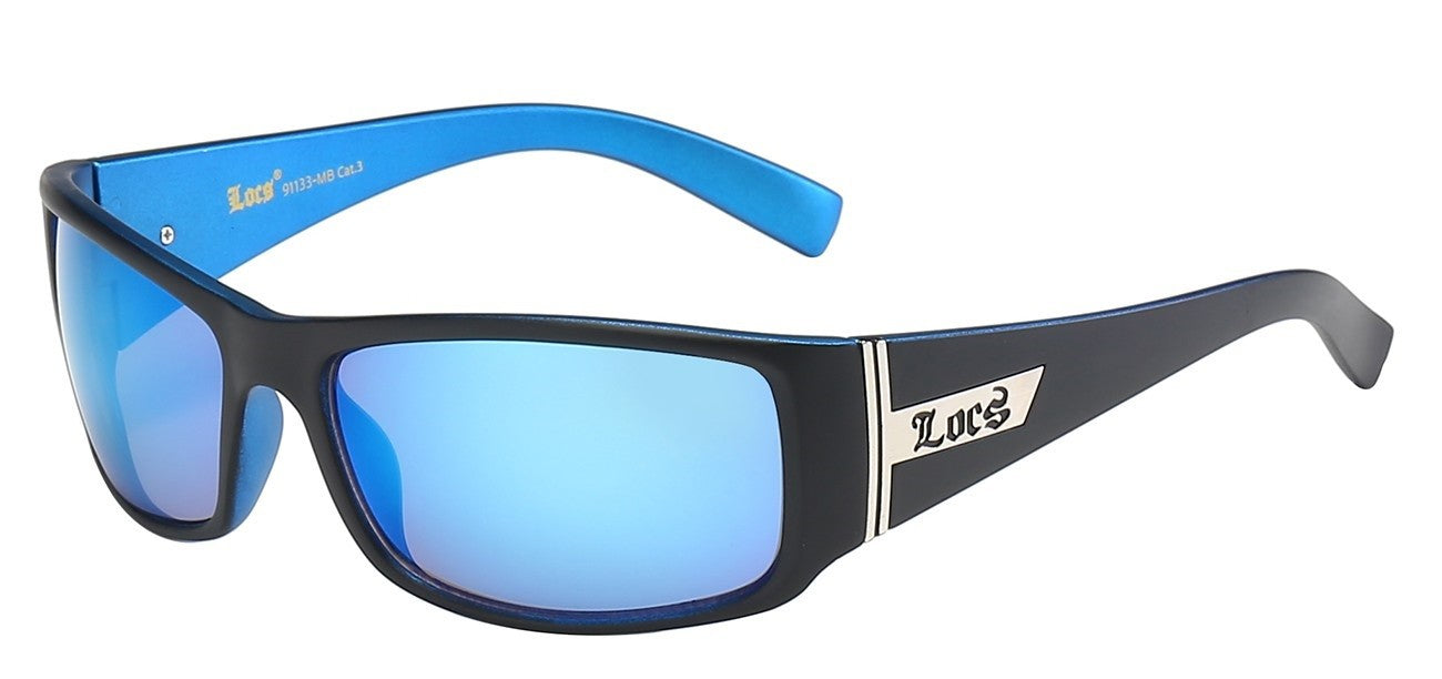 Locs Slim Matte Black Wrap Shades loc91133-mb