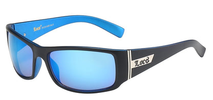 Locs Slim Matte Black Wrap Shades loc91133-mb