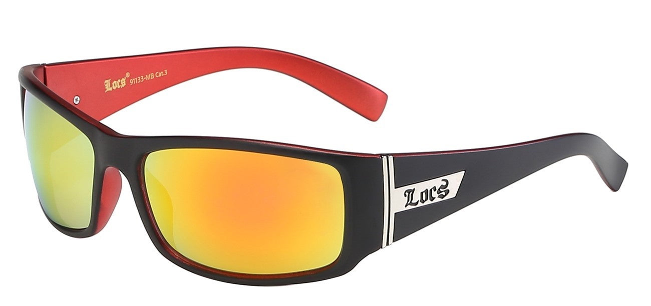 Locs Slim Matte Black Wrap Shades loc91133-mb