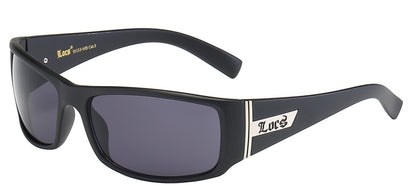 Locs Slim Matte Black Wrap Shades loc91133-mb