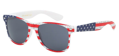 Wayfarer Star Printed Shades wf01-usa-wht