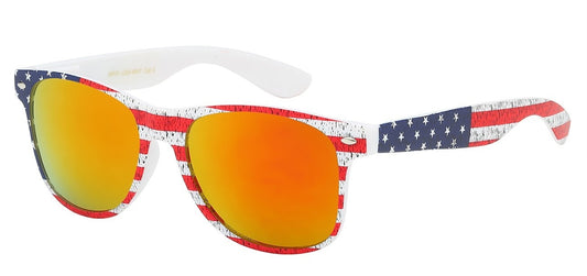 Wayfarer Star Printed Shades wf01-usa-wht