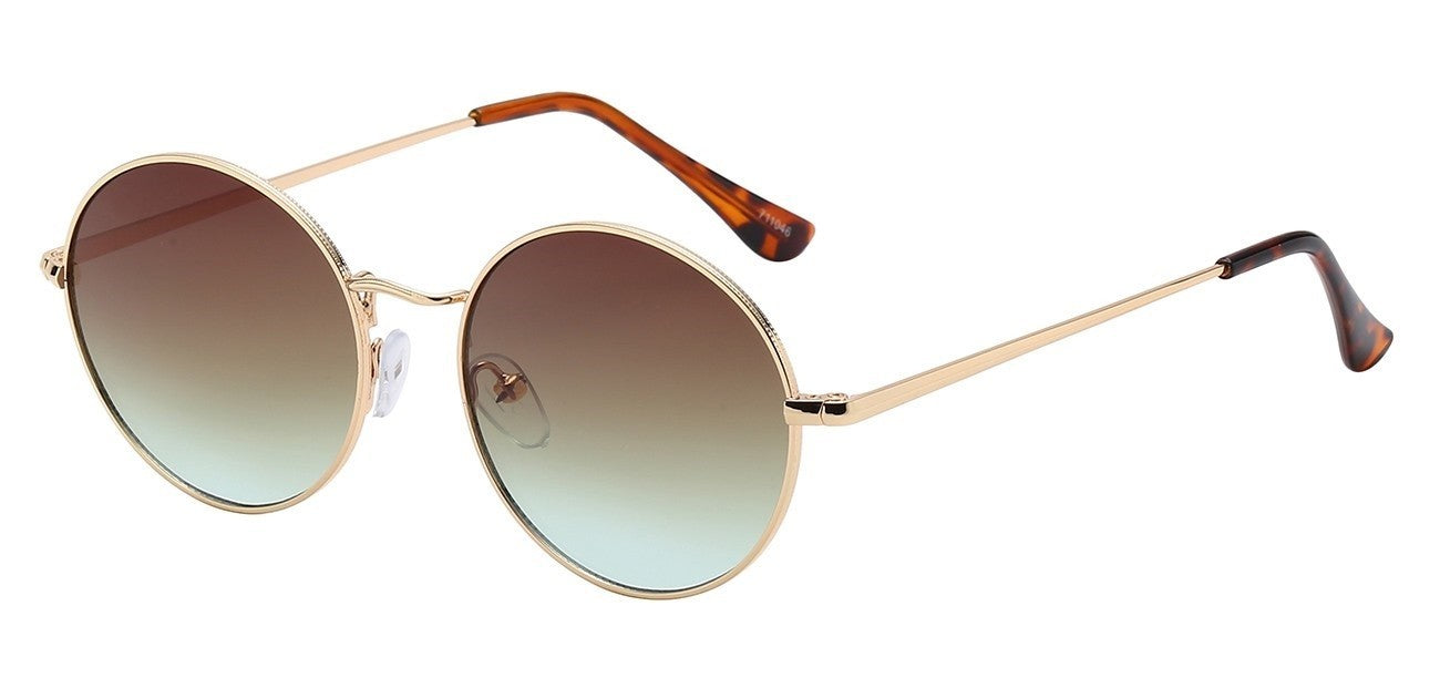 Classic Metallic Round Sunglasses 711046