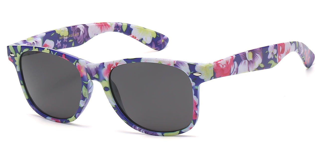 Retro Classic Sunglasses Floral wf01-flw2