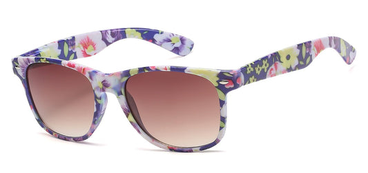 Retro Classic Sunglasses Floral wf01-flw2