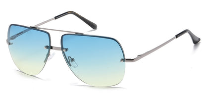 Metallic Semi-Rimless Aviator av5160-oce