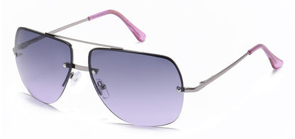 Metallic Semi-Rimless Aviator av5160-oce