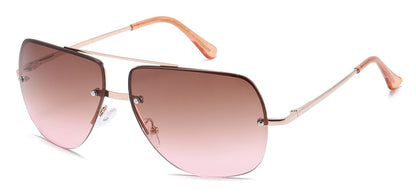 Metallic Semi-Rimless Aviator av5160-oce