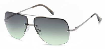 Metallic Semi-Rimless Aviator av5160-oce