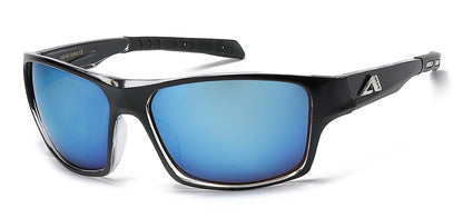 Arctic Blue Tech Lens Wrap Shades ab-66