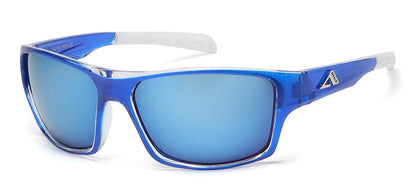 Arctic Blue Tech Lens Wrap Shades ab-66